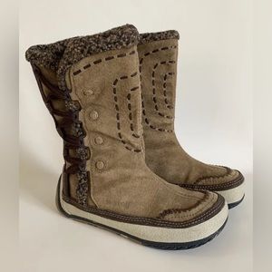 Merrell Winter Boots Womens 7.5 Puffin High Tan Pull On Mid Calf